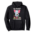 Go Away Im Reading Elephant Reading Book Hoodie - Trendy Graphic Unisex - T-Shirt, Sweatshirt, Hoodie