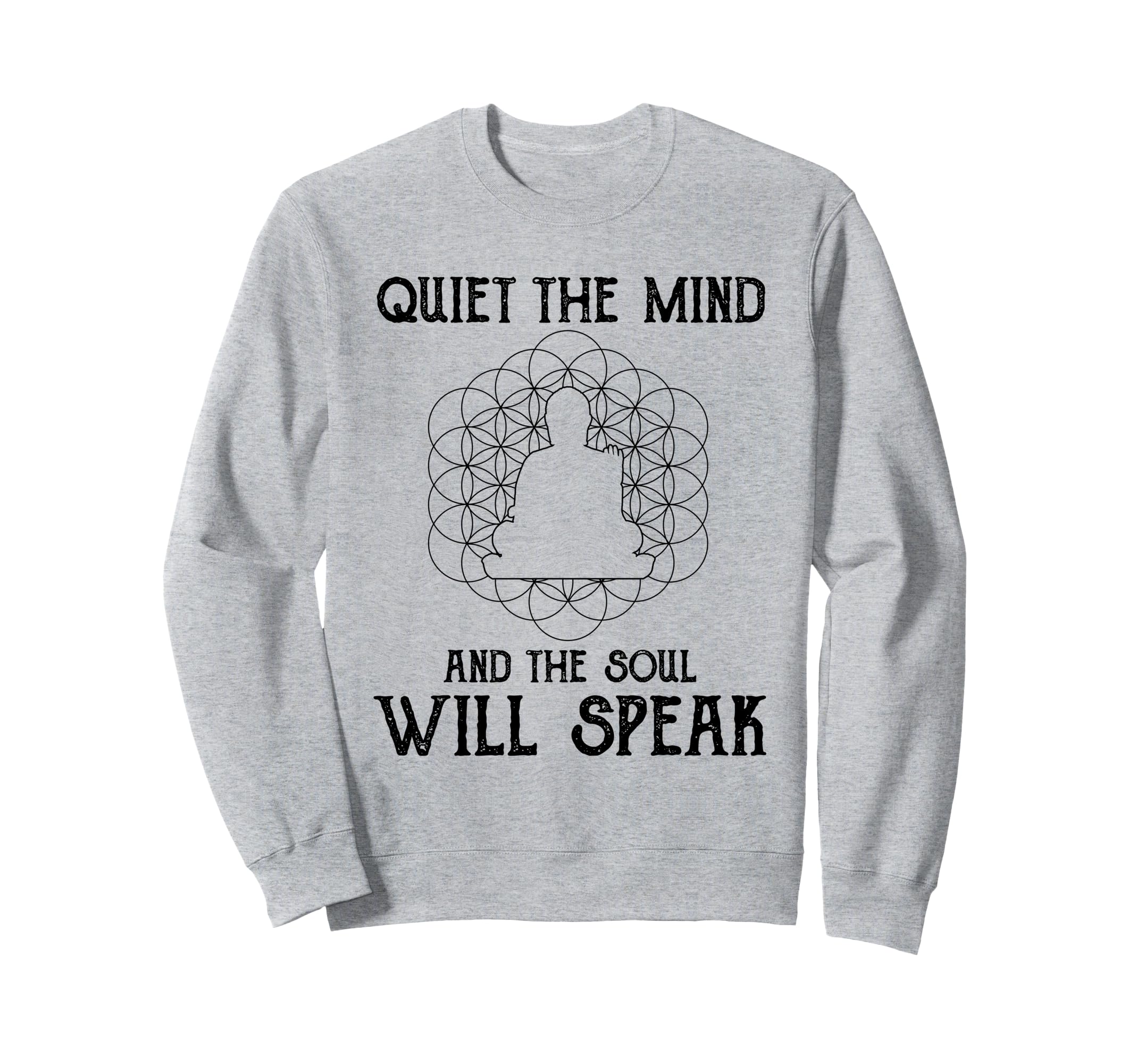 Buddhist Quiet Mind And Soul Sweatshirt - Aesthetic Graphic Men Women - T-Shirt, Sweatshirt, Hoodie