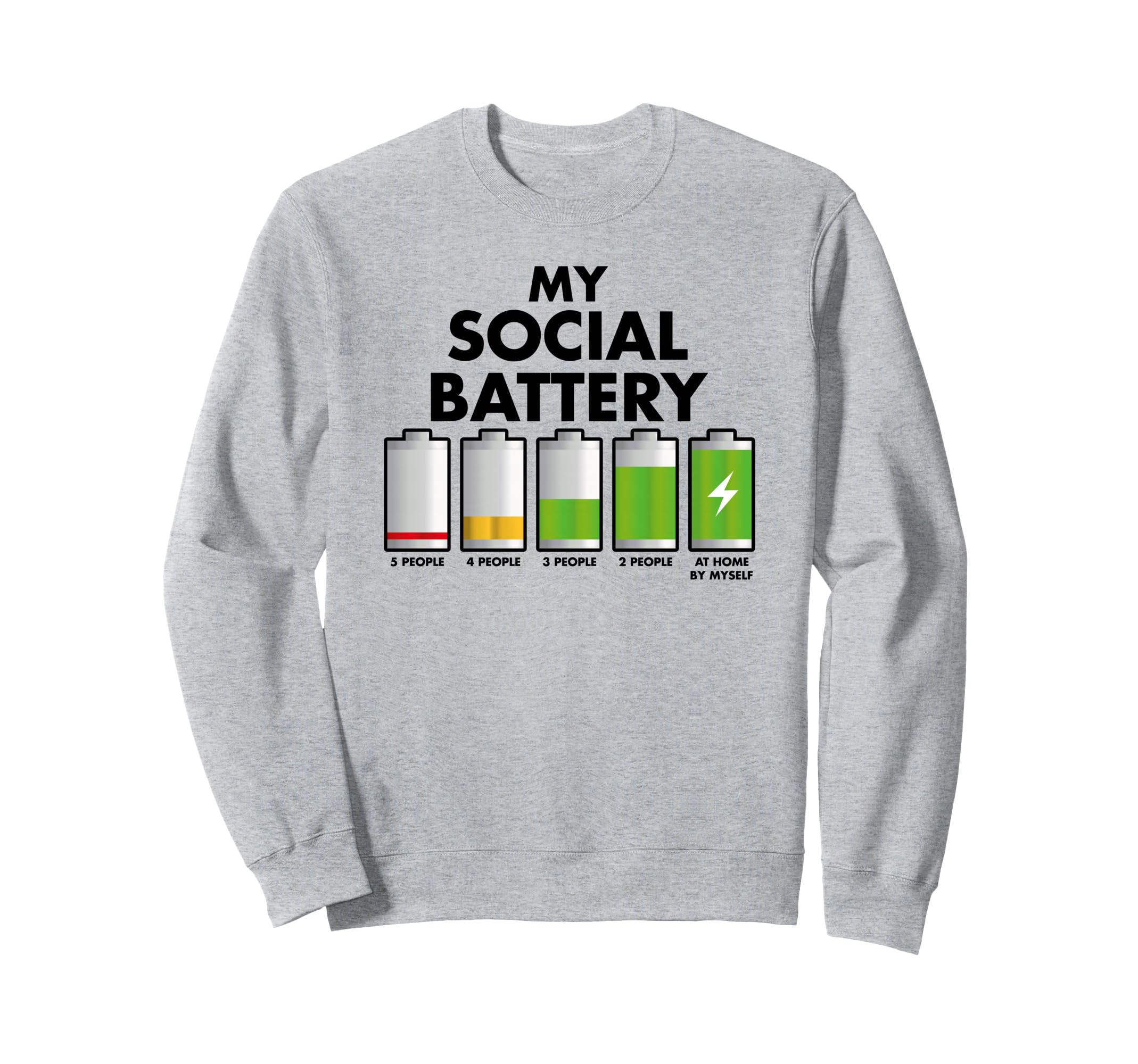 Funny Introvert Gift My Social Sweatshirt - Casual Everyday Wear Unisex - T-Shirt, Sweatshirt, Hoodie