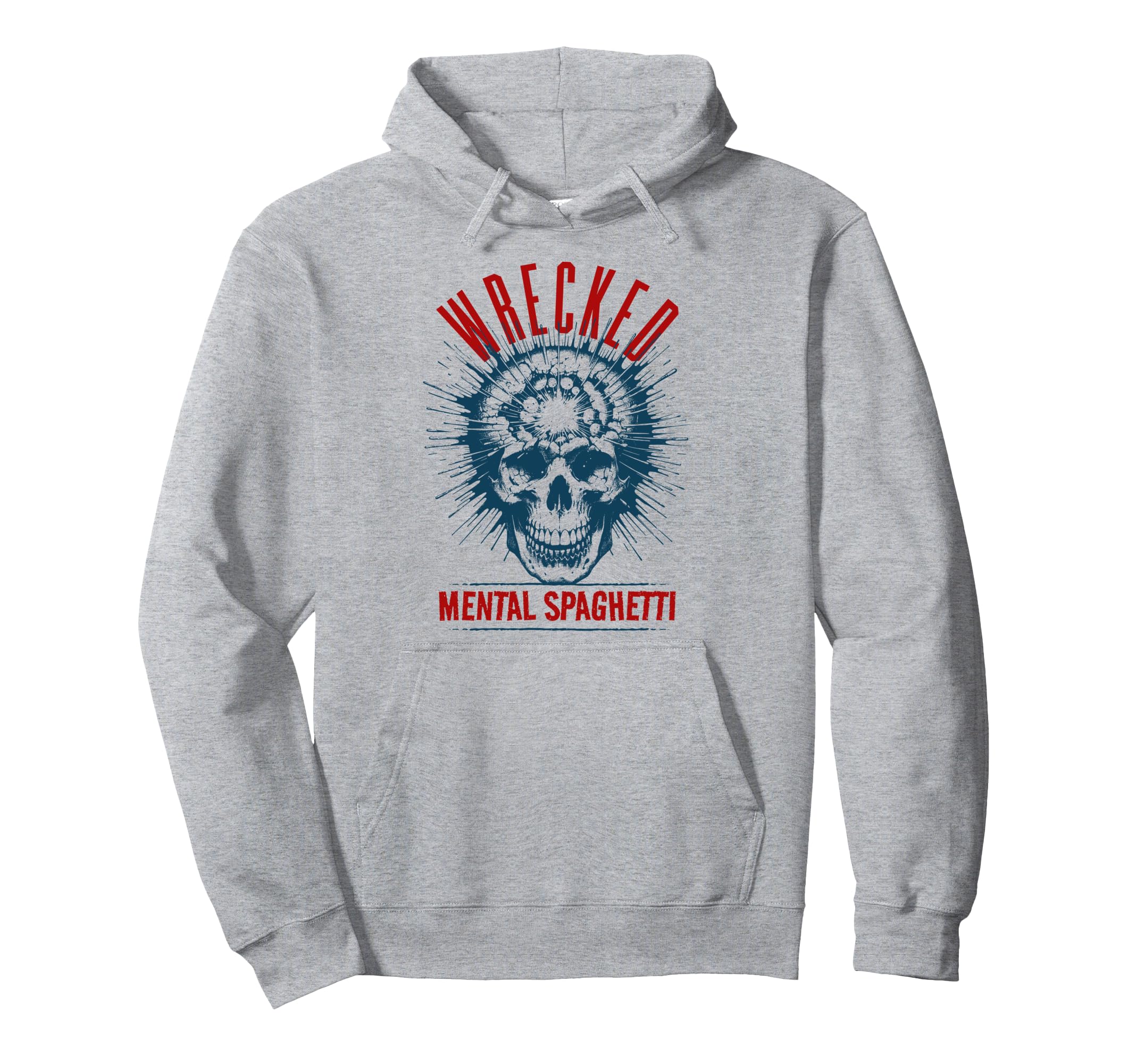 Adhd Wrecked Mental Spaghetti Hoodie - Streetwear Style for Adults - T-Shirt, Sweatshirt, Hoodie