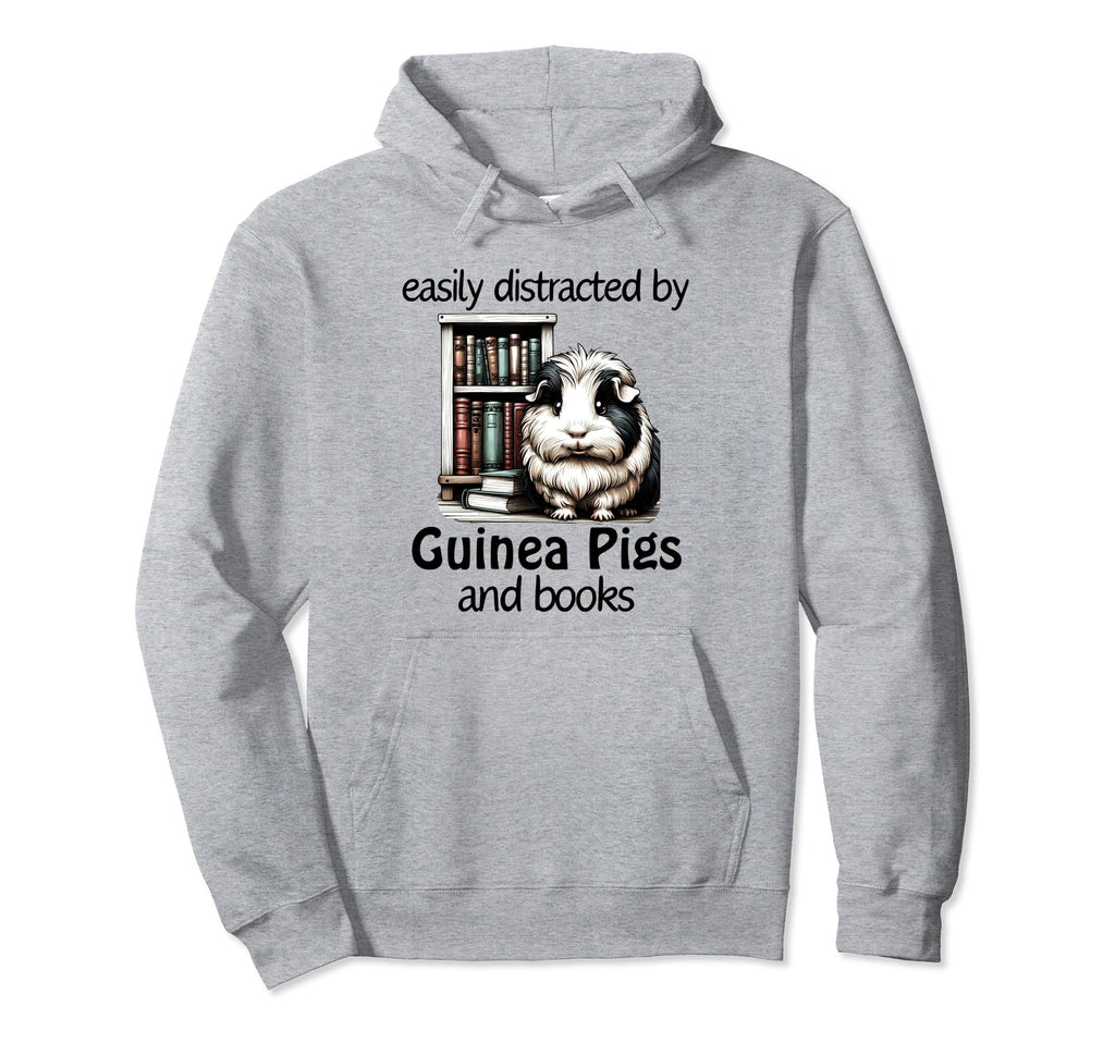 Guinea Pig Books Bookworm Bibliophile Hoodie - Unique Graphic for Adults - T-Shirt, Sweatshirt, Hoodie