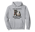 Guinea Pig Books Bookworm Bibliophile Hoodie - Unique Graphic for Adults - T-Shirt, Sweatshirt, Hoodie