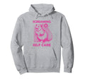 Screaming Is Self Care Funny Possum Lovers Hoodie - Trendy Graphic Unisex - T-Shirt, Sweatshirt, Hoodie