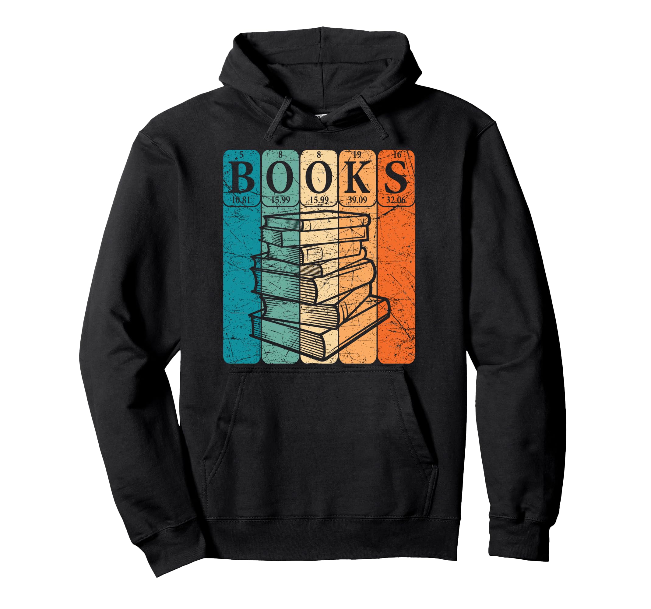 Book Reader Periodic Table Hoodie - Casual Everyday Wear Men Women - T-Shirt, Sweatshirt, Hoodie