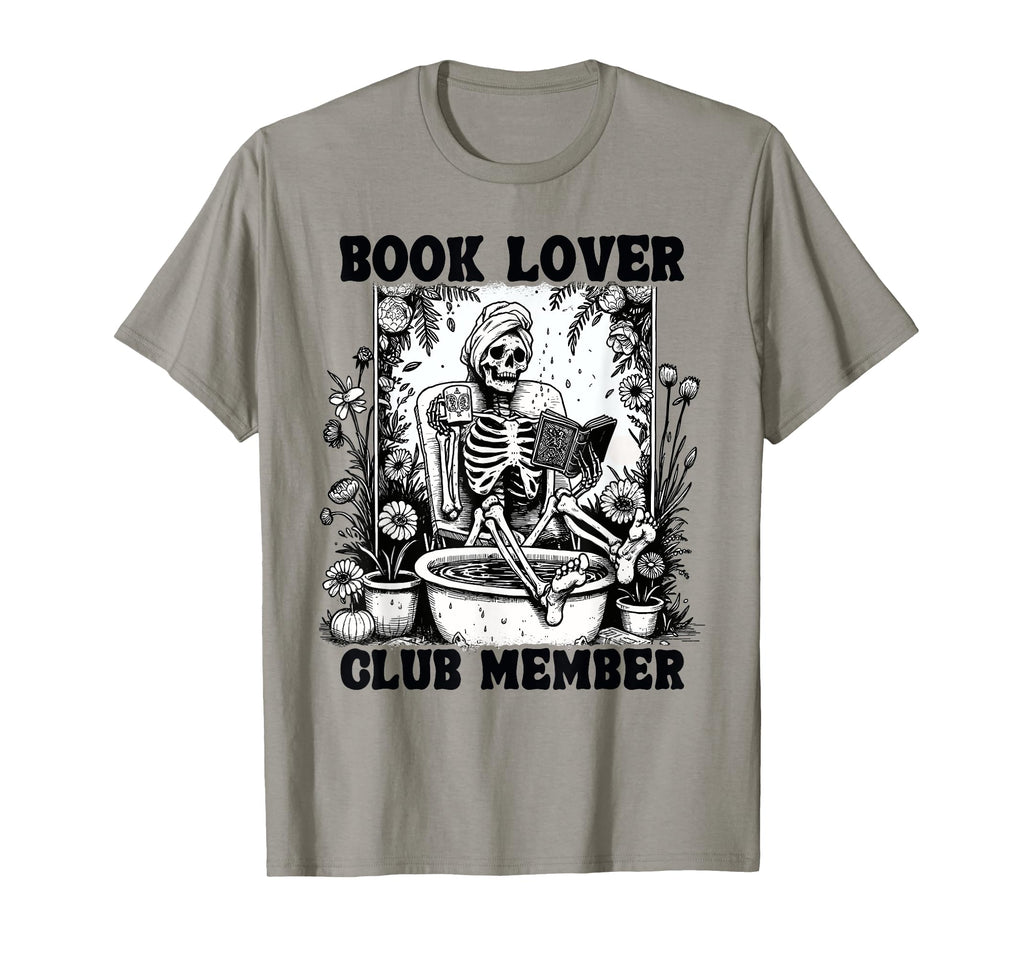 Book Lover Club Member Skeleton T-Shirt - Streetwear Style for Adults - T-Shirt, Sweatshirt, Hoodie