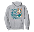 Therapy Dogs Make Pawsitive Impact Hoodie - Fun Novelty Design Men Women - T-Shirt, Sweatshirt, Hoodie