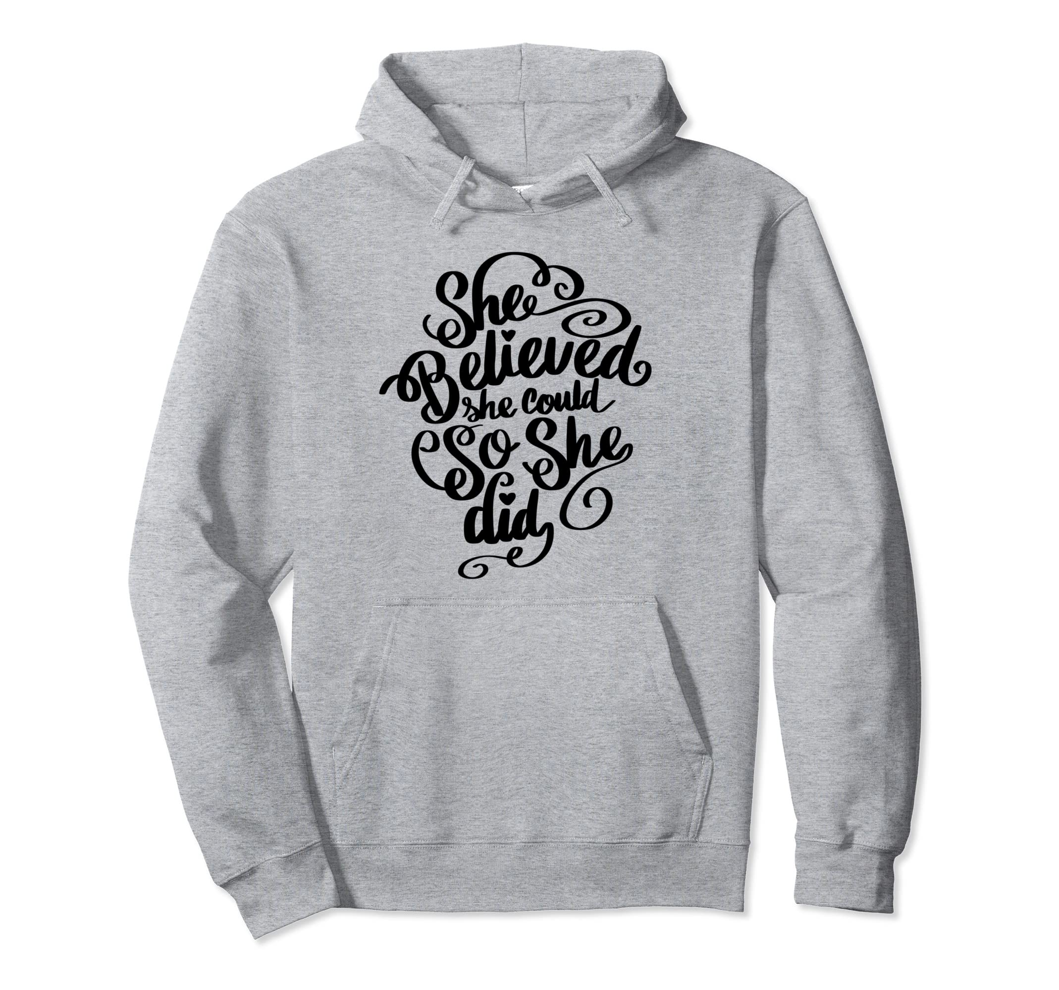 Graduation 2023 Motivational She Hoodie - Aesthetic Graphic for Adults - T-Shirt, Sweatshirt, Hoodie