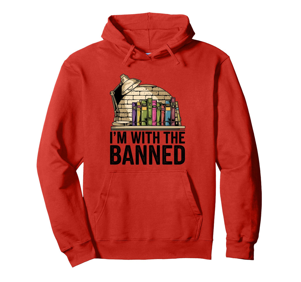 Im Banned Book Reading Books Bookworm Hoodie - Custom Art Print for Adults - T-Shirt, Sweatshirt, Hoodie