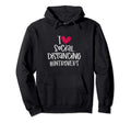 I Love Social Distancing Grunge Heart Hoodie - Streetwear Style Unisex - T-Shirt, Sweatshirt, Hoodie