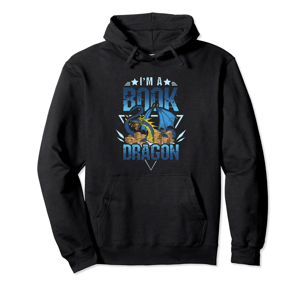 Im Book Dragon Booklover And Bookworm And Hoodie - Graphic Print Men Women - T-Shirt, Sweatshirt, Hoodie