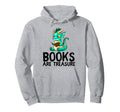 Dragon Reading Book Worm Nerd School Read Hoodie - Minimalist Print Unisex - T-Shirt, Sweatshirt, Hoodie
