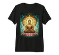 Stained Glass Buddha Zen Buddhism T-Shirt - Fun Novelty Design Men Women - T-Shirt, Sweatshirt, Hoodie