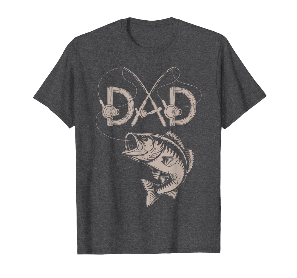Bass Dad Fishing Rod Father Day Gift From T-Shirt - Unique Graphic Unisex - T-Shirt, Sweatshirt, Hoodie