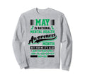 Mental Health Awareness Month Love Sweatshirt - Novelty Apparel Men Women - T-Shirt, Sweatshirt, Hoodie