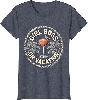 Girl Boss On Vacation Funny Women Design T-Shirt Unisex T-shirt, Sweatshirt, Hoodie, Long Sleeve Tee - T-Shirt, Sweatshirt, Hoodie