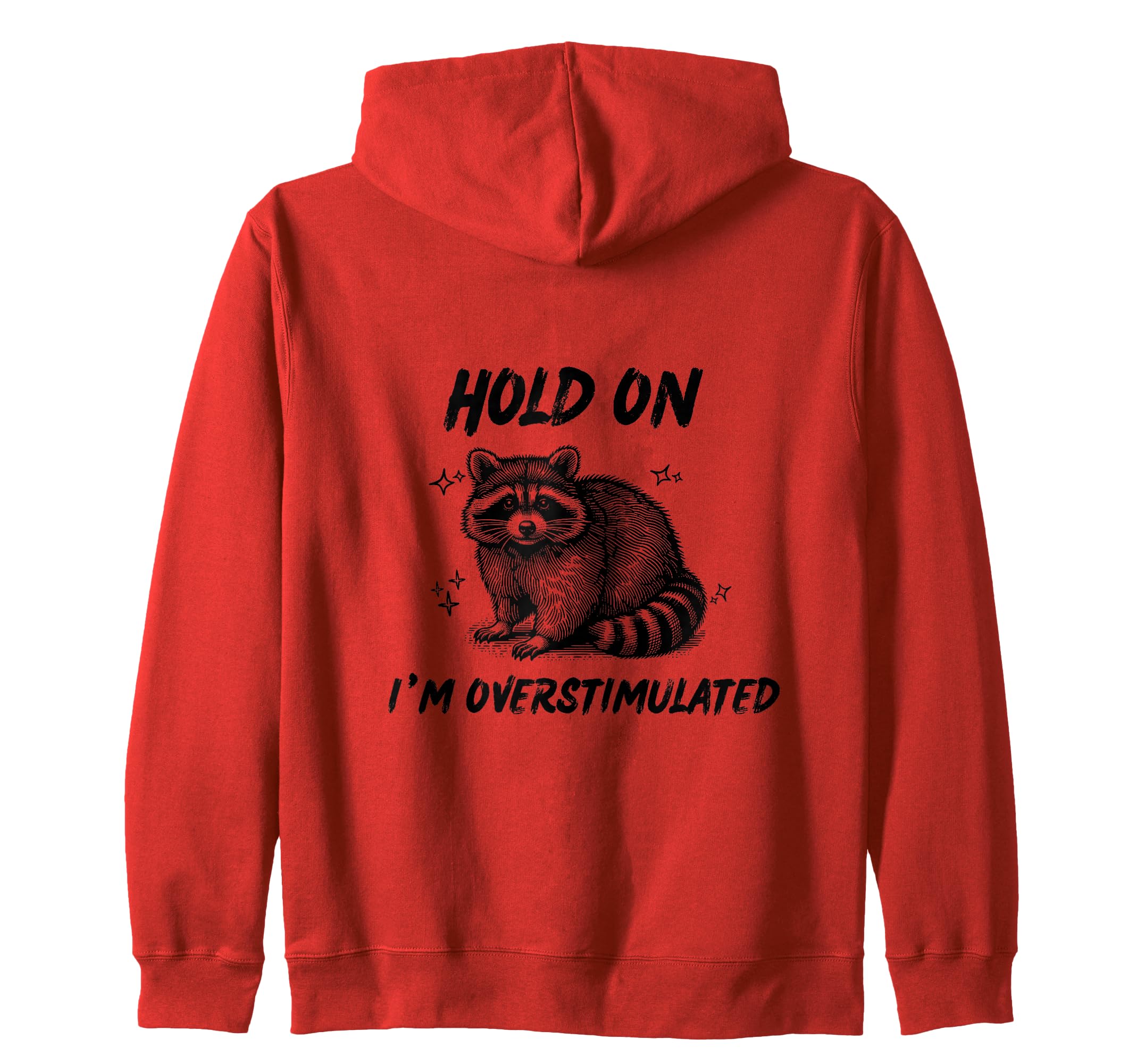 Raccoon Vibes Relaxation Hoodie - Minimalist Print Men Women - T-Shirt, Sweatshirt, Hoodie