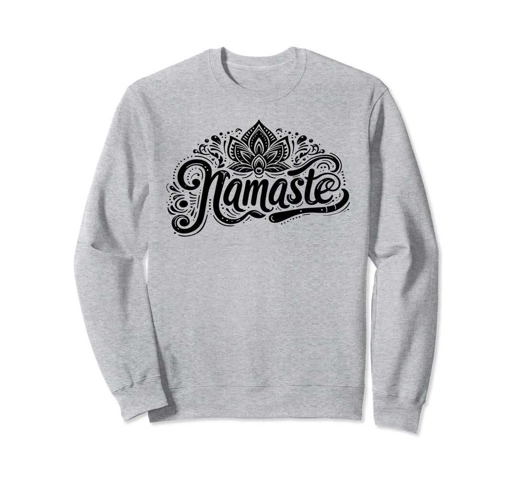 Namaste Yoga Meditation Zen Lotus Sweatshirt - Unique Graphic Unisex - T-Shirt, Sweatshirt, Hoodie
