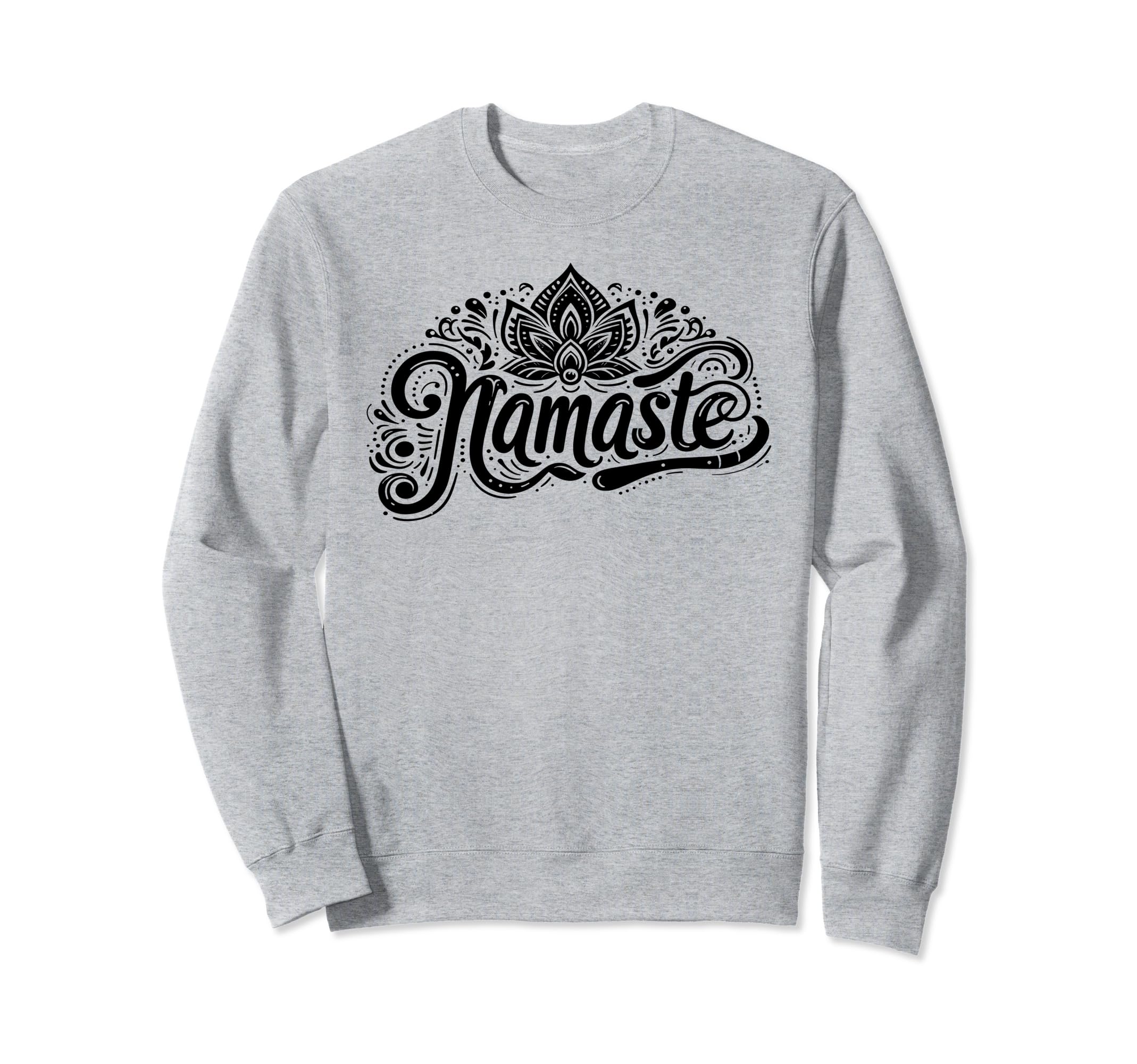 Namaste Yoga Meditation Zen Lotus Sweatshirt - Unique Graphic Unisex - T-Shirt, Sweatshirt, Hoodie
