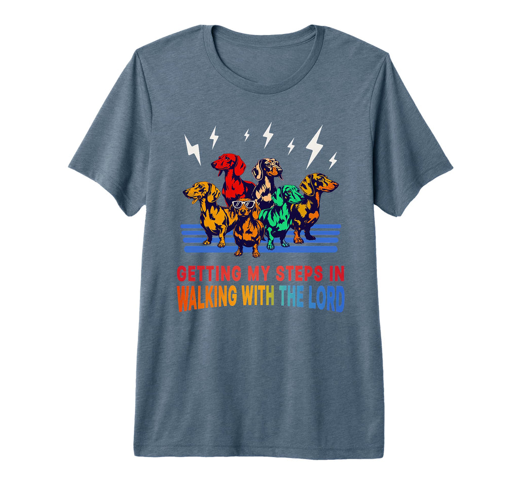 Getting My Steps Walking Lord Dachshund T-Shirt - Graphic Print for Adults - T-Shirt, Sweatshirt, Hoodie