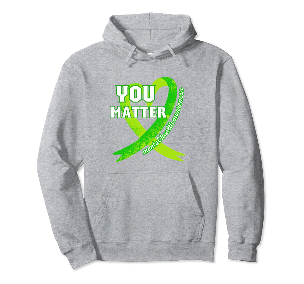 Heart Wear Green Mental Health Mental Hoodie - Aesthetic Graphic Unisex - T-Shirt, Sweatshirt, Hoodie