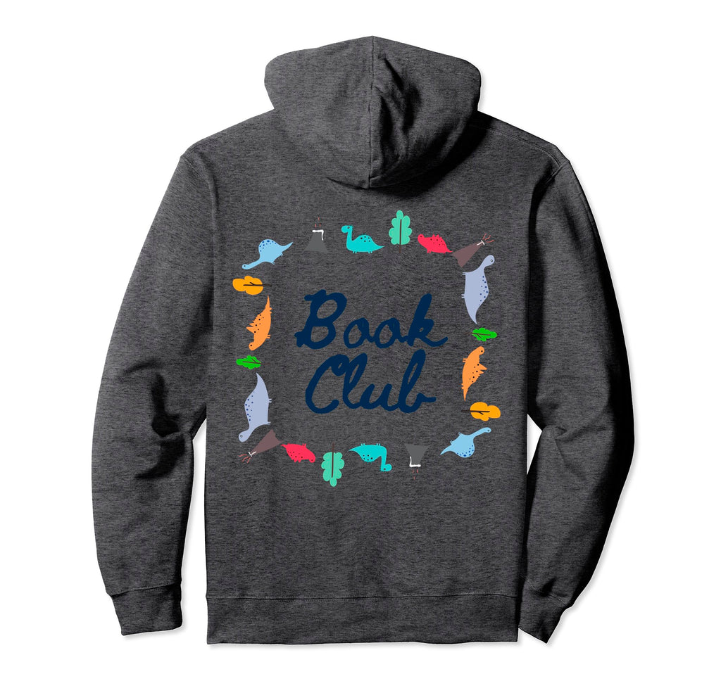 World Book Day Dinosaur Club Hoodie - Minimalist Print for Adults - T-Shirt, Sweatshirt, Hoodie