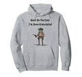 Hold Partner Im Overstimulated Cowboy Hoodie - Unique Graphic for Adults - T-Shirt, Sweatshirt, Hoodie