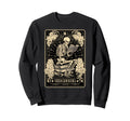 Reader Skeleton Tarot Card Book Sweatshirt - Aesthetic Graphic for Adults - T-Shirt, Sweatshirt, Hoodie
