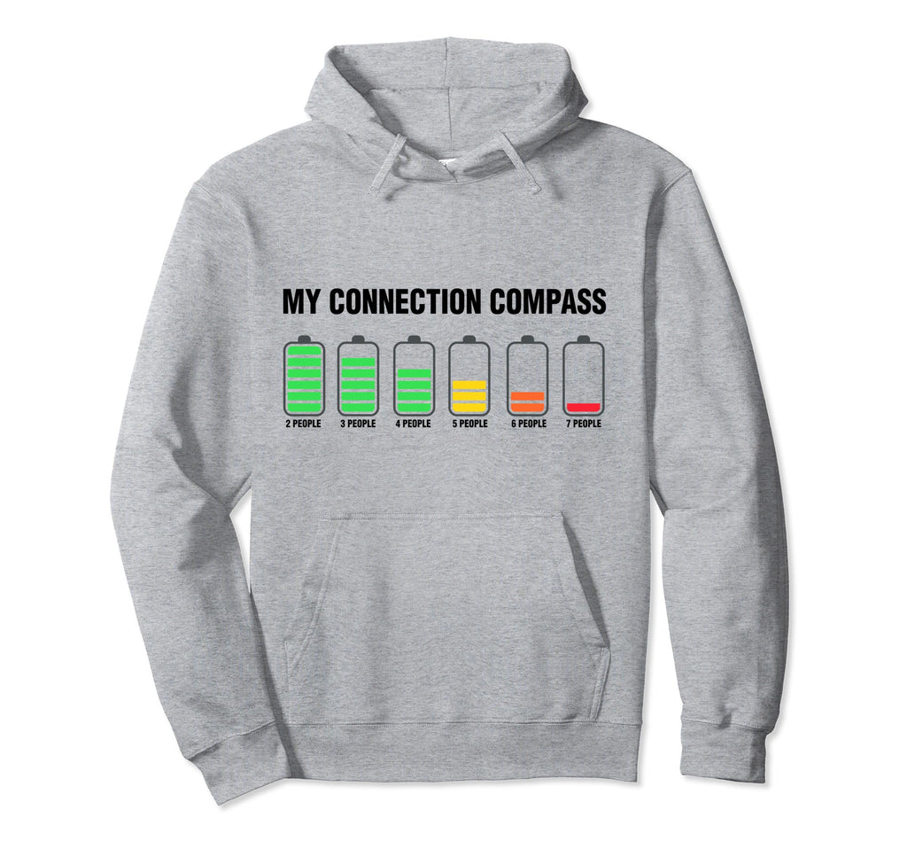 Introvert Funny Low Battery My Hoodie - Trendy Graphic Men Women - T-Shirt, Sweatshirt, Hoodie