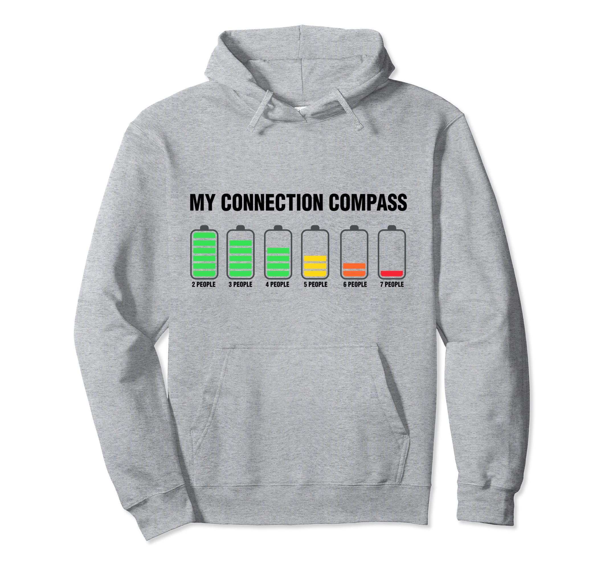 Introvert Funny Low Battery My Hoodie - Trendy Graphic Men Women - T-Shirt, Sweatshirt, Hoodie
