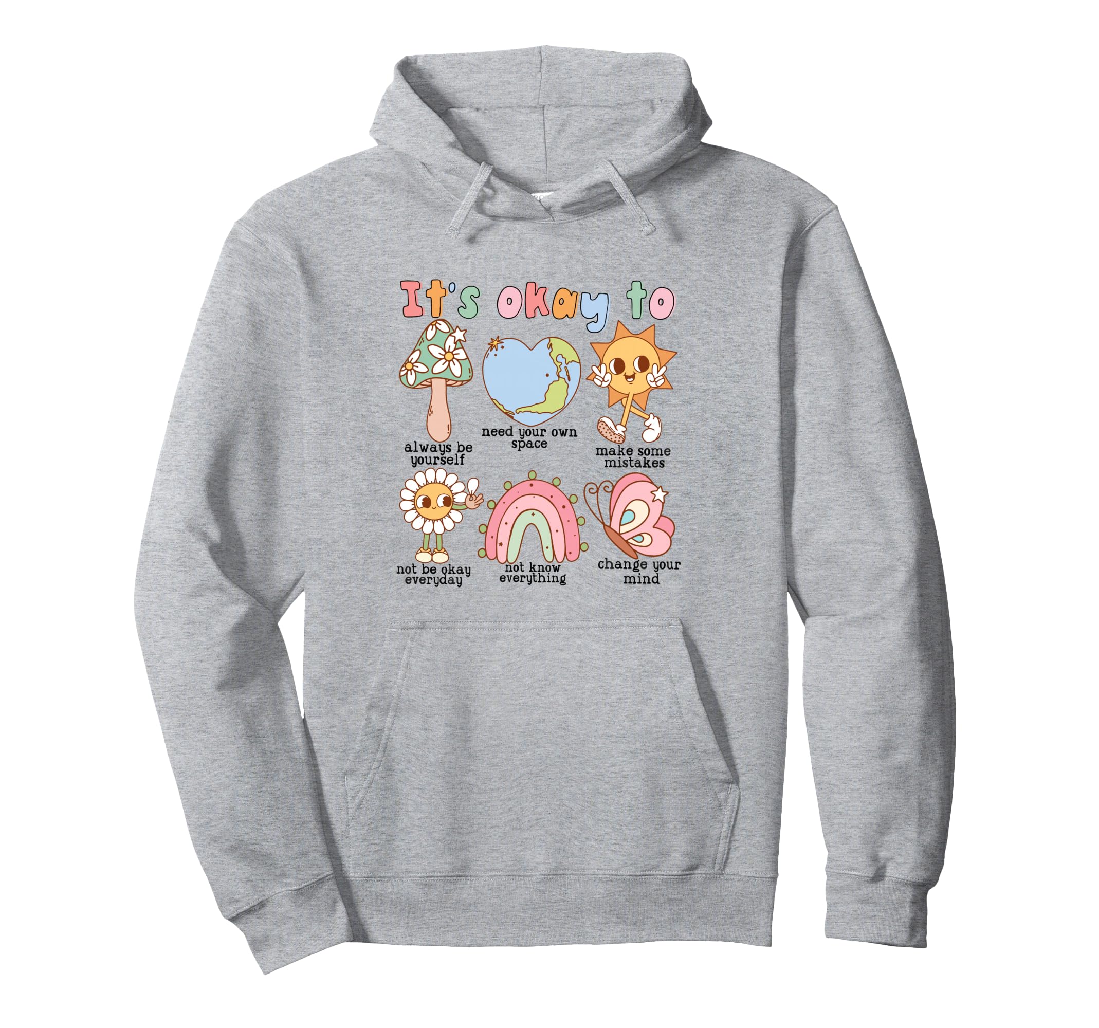 Its Okay To Feel All Feels Love Hoodie - Casual Everyday Wear for Adults - T-Shirt, Sweatshirt, Hoodie