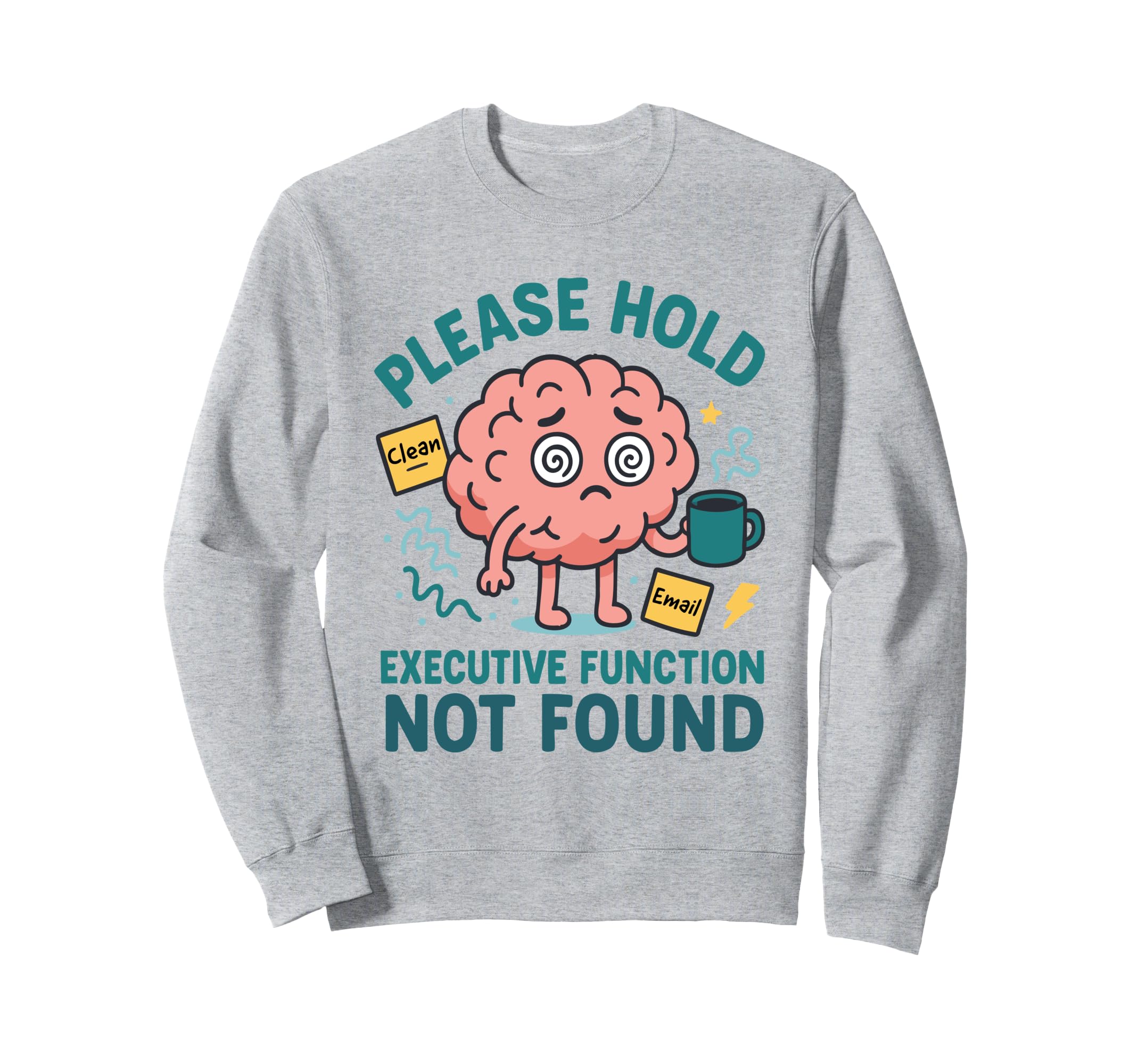 Neurodiverse Brain Executive Sweatshirt - Casual Everyday Wear Men Women - T-Shirt, Sweatshirt, Hoodie