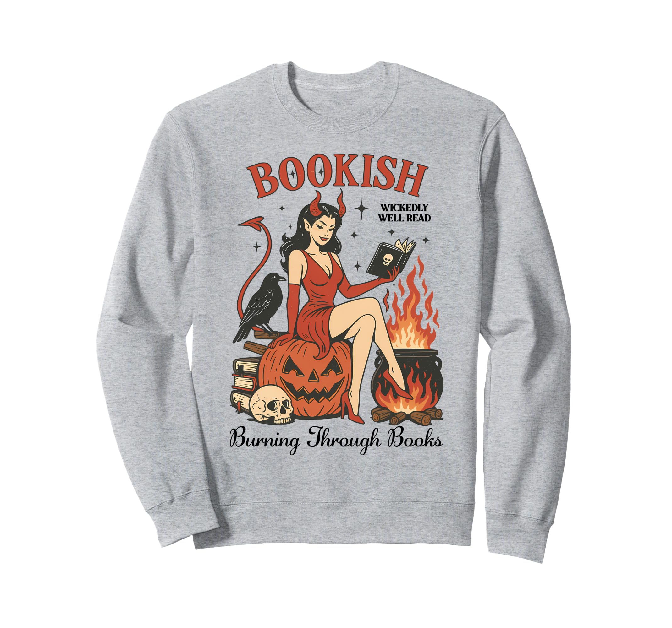 Halloween Bookish Witchy Book Club Sweatshirt - Trendy Graphic Men Women - T-Shirt, Sweatshirt, Hoodie