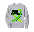 Heart Wear Green Mental Health Sweatshirt - Fun Novelty Design Men Women - T-Shirt, Sweatshirt, Hoodie