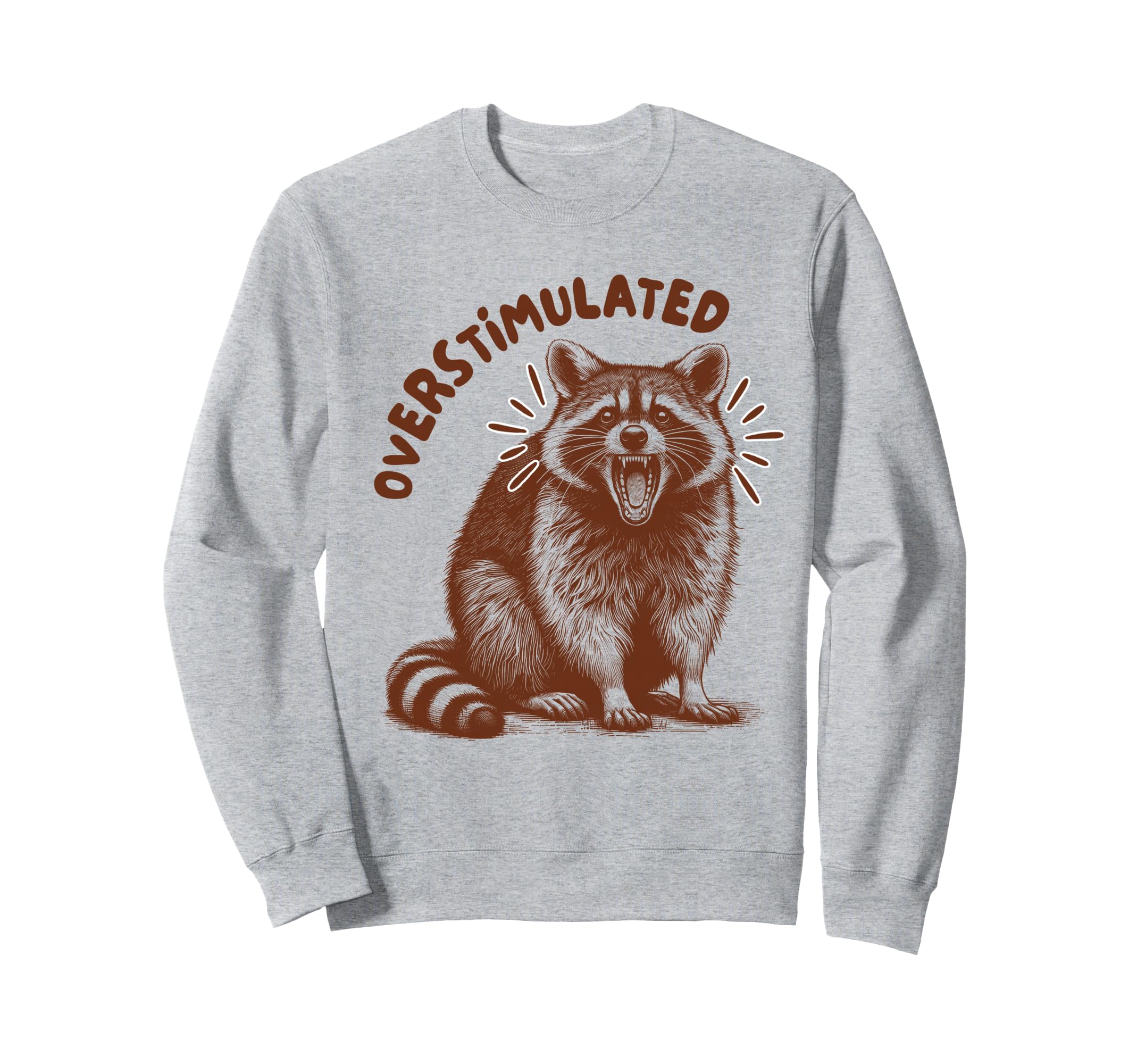 Adhd Racoon Neurodiversity Autism Sweatshirt - Aesthetic Graphic Unisex - T-Shirt, Sweatshirt, Hoodie