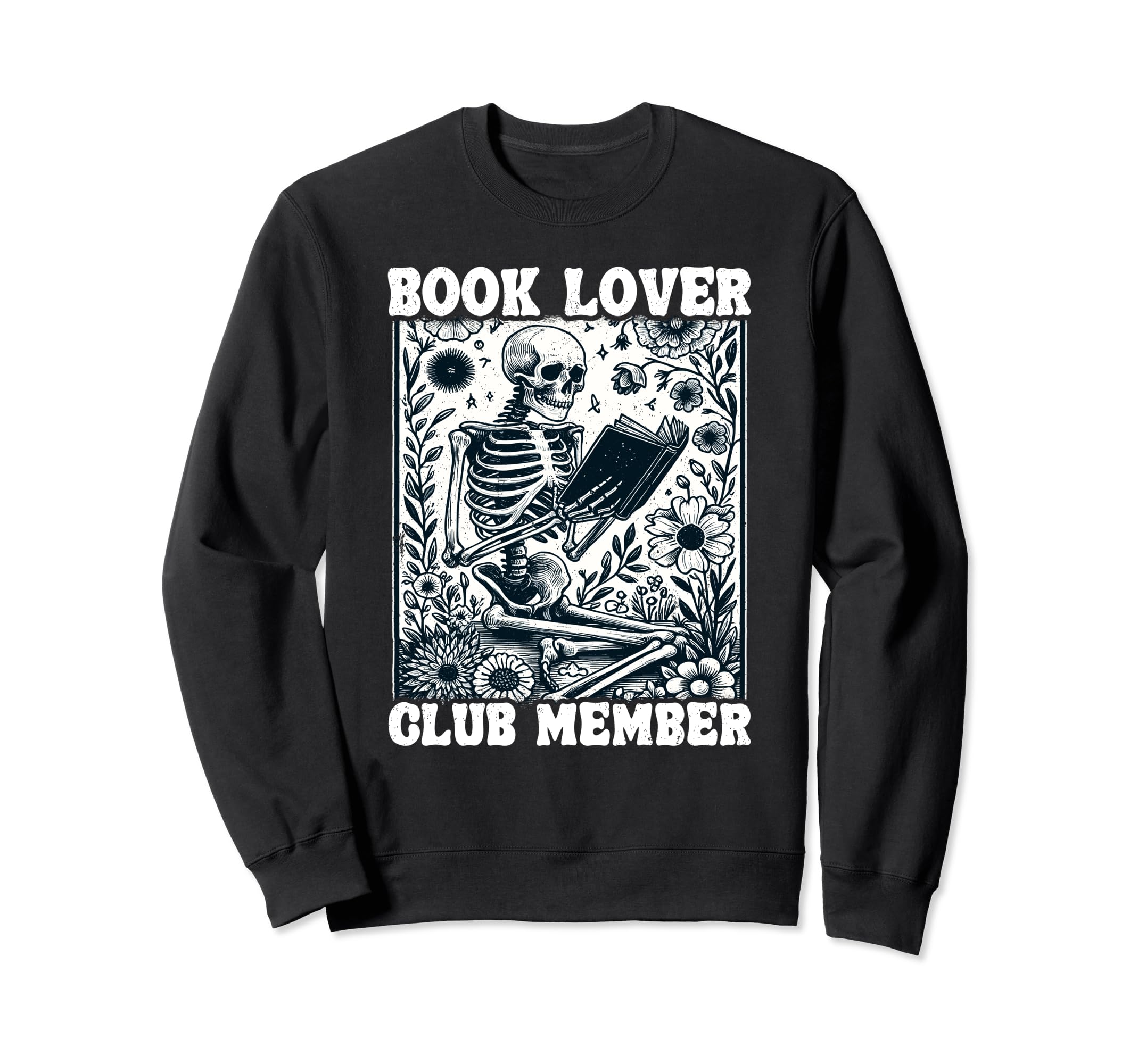 Book Lover Club Member Bookworm Sweatshirt - Minimalist Print Unisex - T-Shirt, Sweatshirt, Hoodie