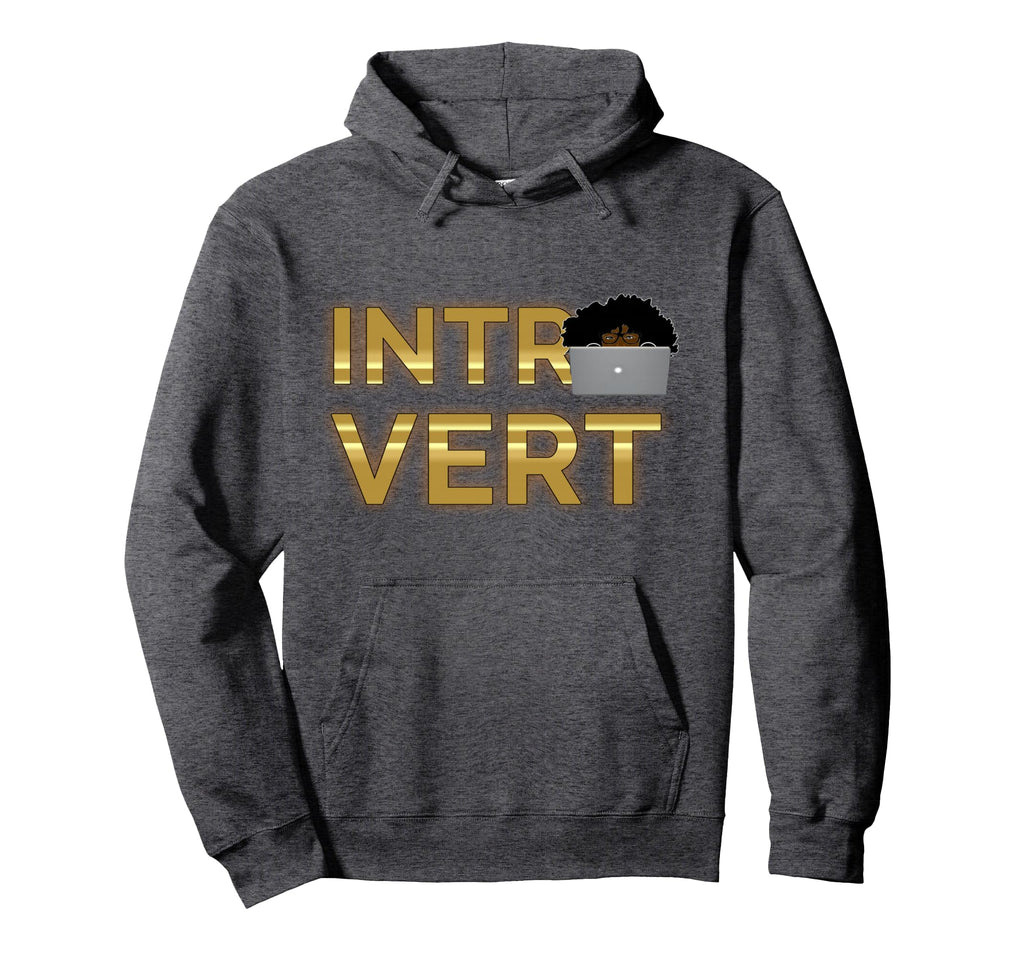 Introvert Hoodie - Minimalist Print Men Women - T-Shirt, Sweatshirt, Hoodie