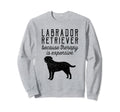 Yellow Lab Labrador Retriever Sweatshirt - Minimalist Print for Adults - T-Shirt, Sweatshirt, Hoodie