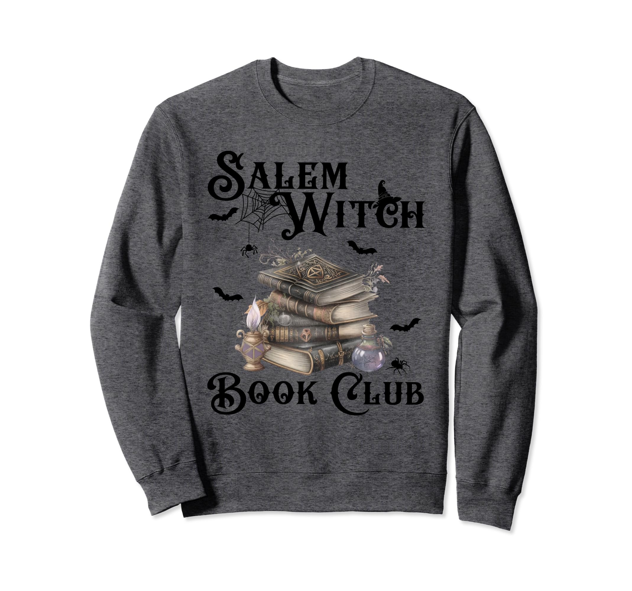 Salem Witch Book Club Funny Halloween Sweatshirt - Minimalist Print Unisex - T-Shirt, Sweatshirt, Hoodie