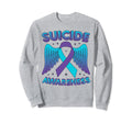Suicide Prevention Awareness Ribbon Sweatshirt - Custom Art Print Unisex - T-Shirt, Sweatshirt, Hoodie