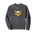 Monarch Butterfly Skull Antisocial Sweatshirt - Streetwear Style Men Women - T-Shirt, Sweatshirt, Hoodie