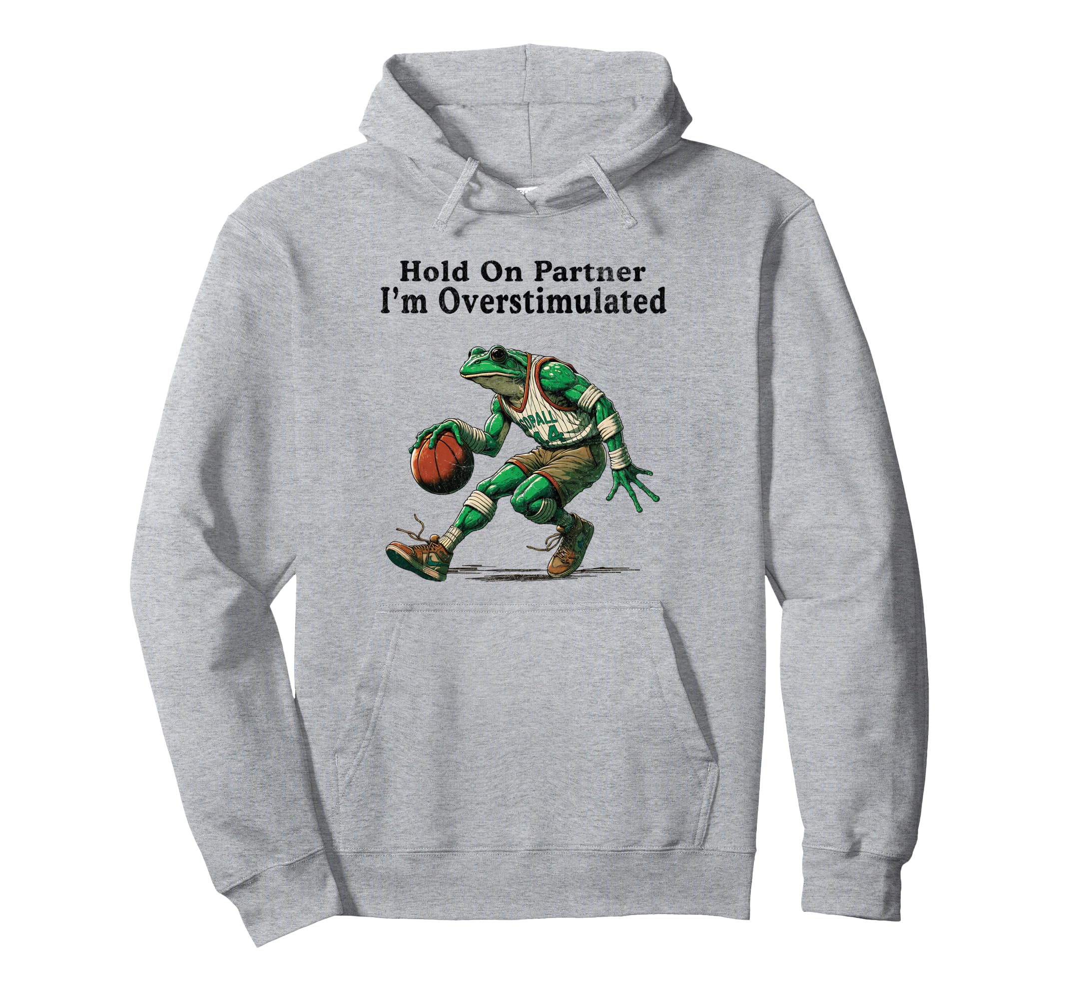 Hold Partner Im Overstimulated Funny Hoodie - Aesthetic Graphic for Adults - T-Shirt, Sweatshirt, Hoodie