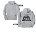 Person Behind Me You Are Amazing Hoodie - Aesthetic Graphic Men Women - T-Shirt, Sweatshirt, Hoodie