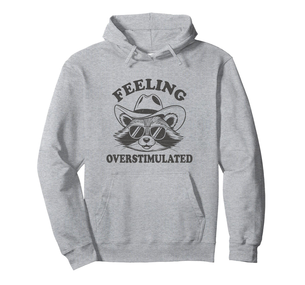 Raccoon Cowboy Western Feeling Hoodie - Aesthetic Graphic Unisex - T-Shirt, Sweatshirt, Hoodie