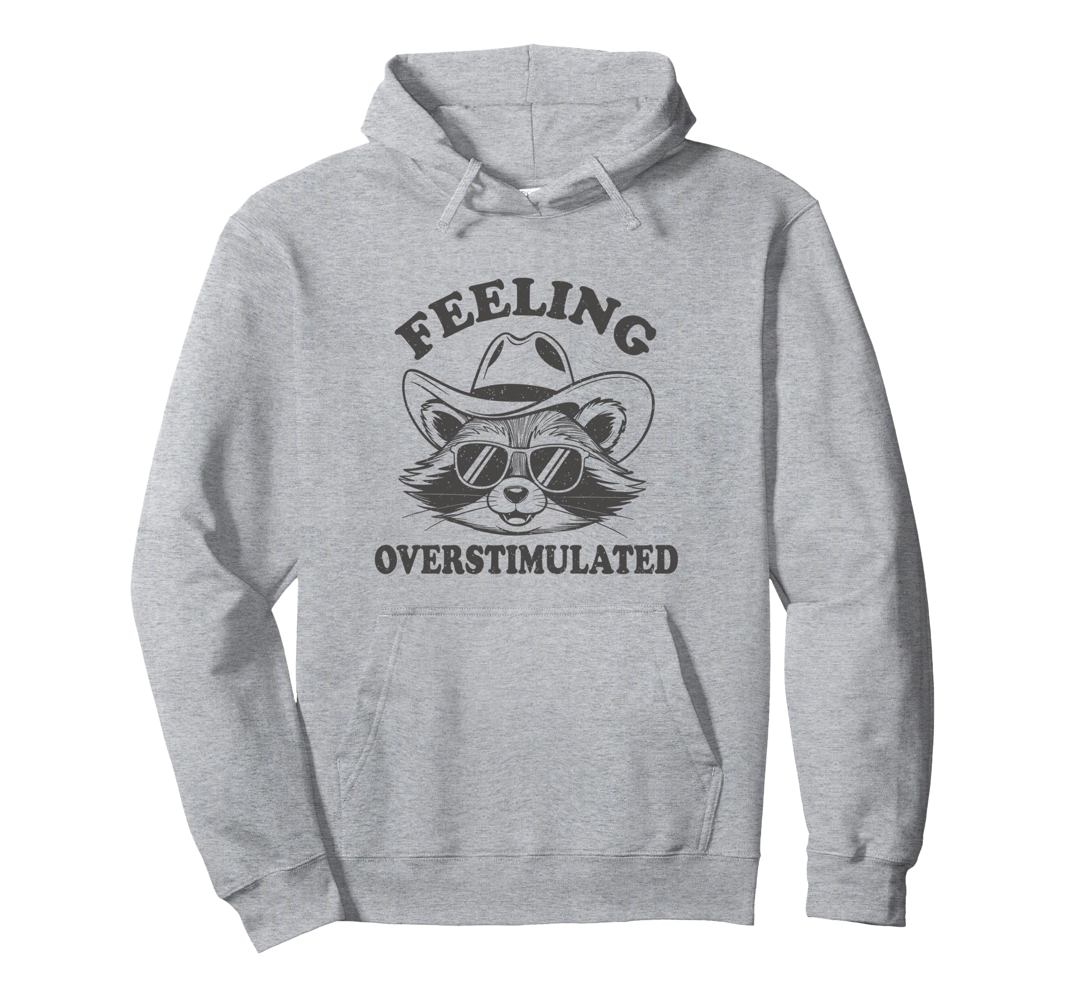 Raccoon Cowboy Western Feeling Hoodie - Aesthetic Graphic Unisex - T-Shirt, Sweatshirt, Hoodie