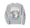 Funny Raccoon Overthinking Coffee Sweatshirt - Graphic Print for Adults - T-Shirt, Sweatshirt, Hoodie