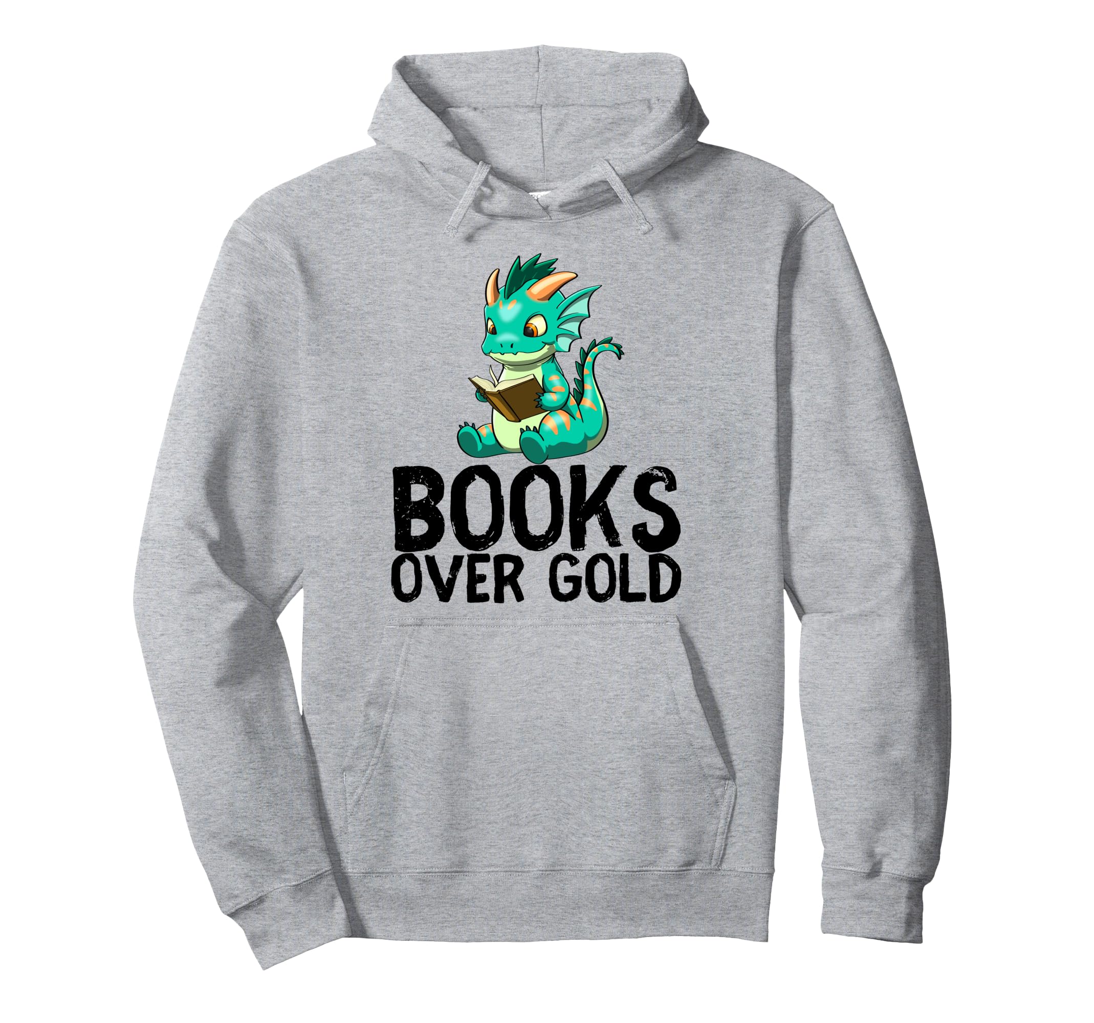Dragon Reading Book Worm Nerd School Hoodie - Streetwear Style for Adults - T-Shirt, Sweatshirt, Hoodie