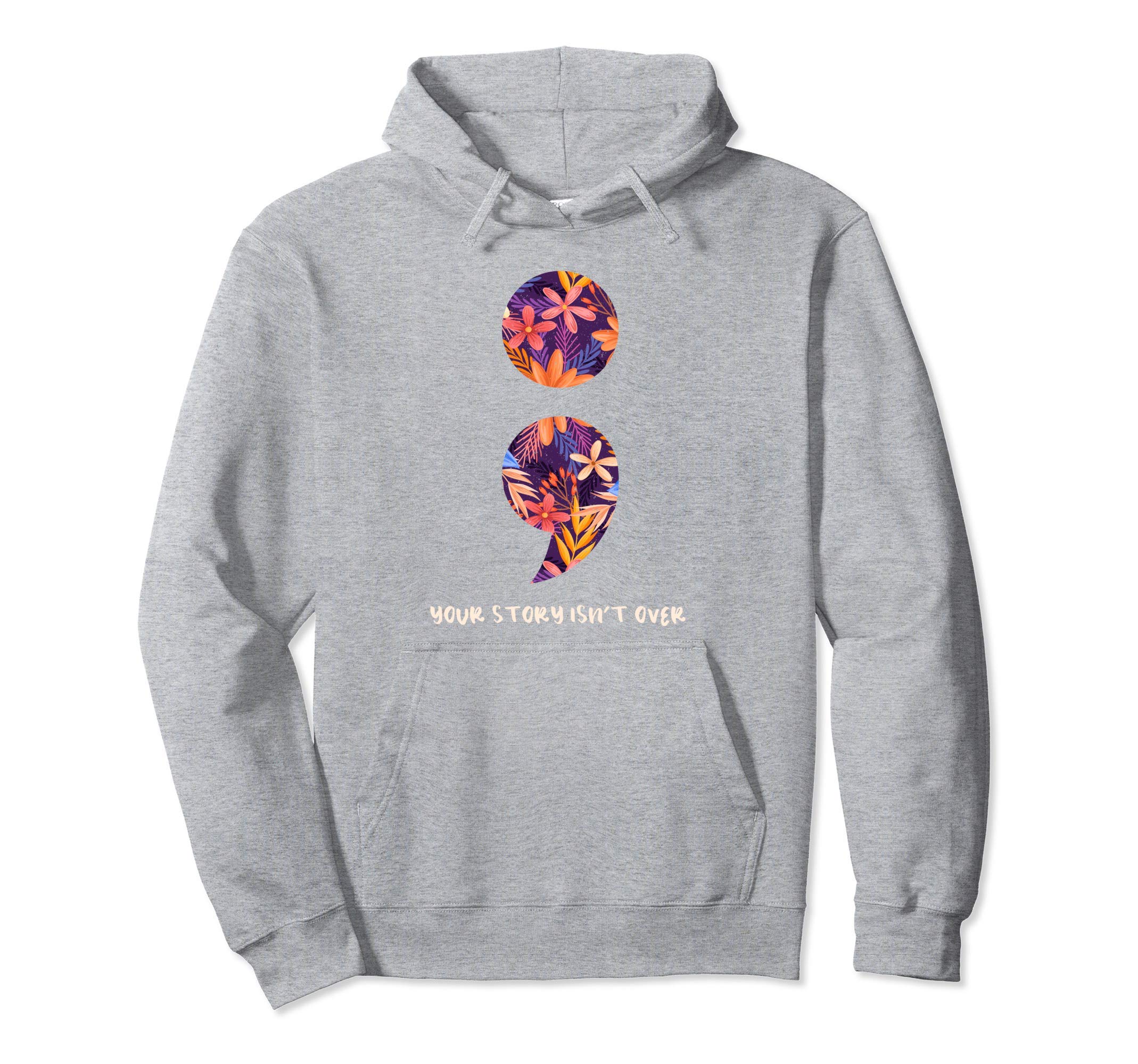 Mental Health Awareness Month Semi Colon Hoodie - Streetwear Style Unisex - T-Shirt, Sweatshirt, Hoodie
