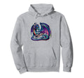 Dragon Reading Book Books Bookworm Hoodie - Unique Graphic Unisex - T-Shirt, Sweatshirt, Hoodie