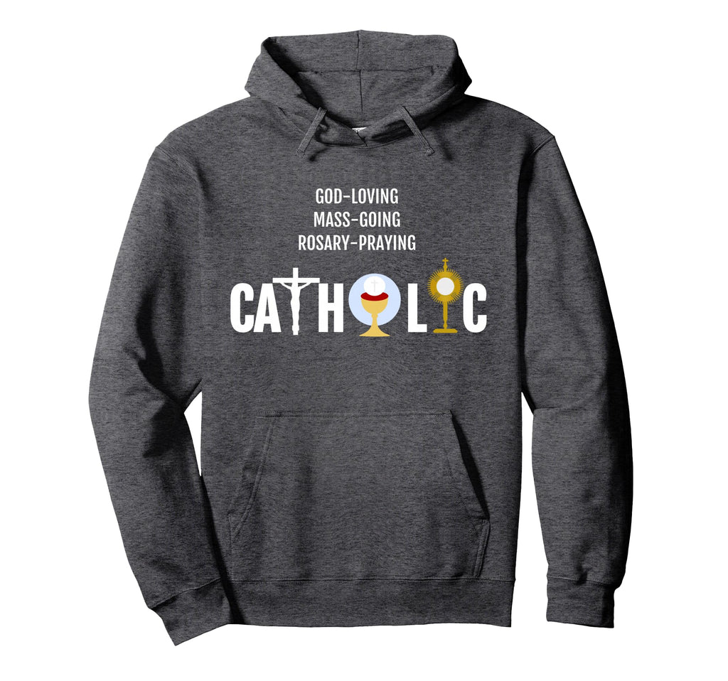 God Loving Mass Going Rosary Sweatshirt - Custom Art Print for Adults - T-Shirt, Sweatshirt, Hoodie