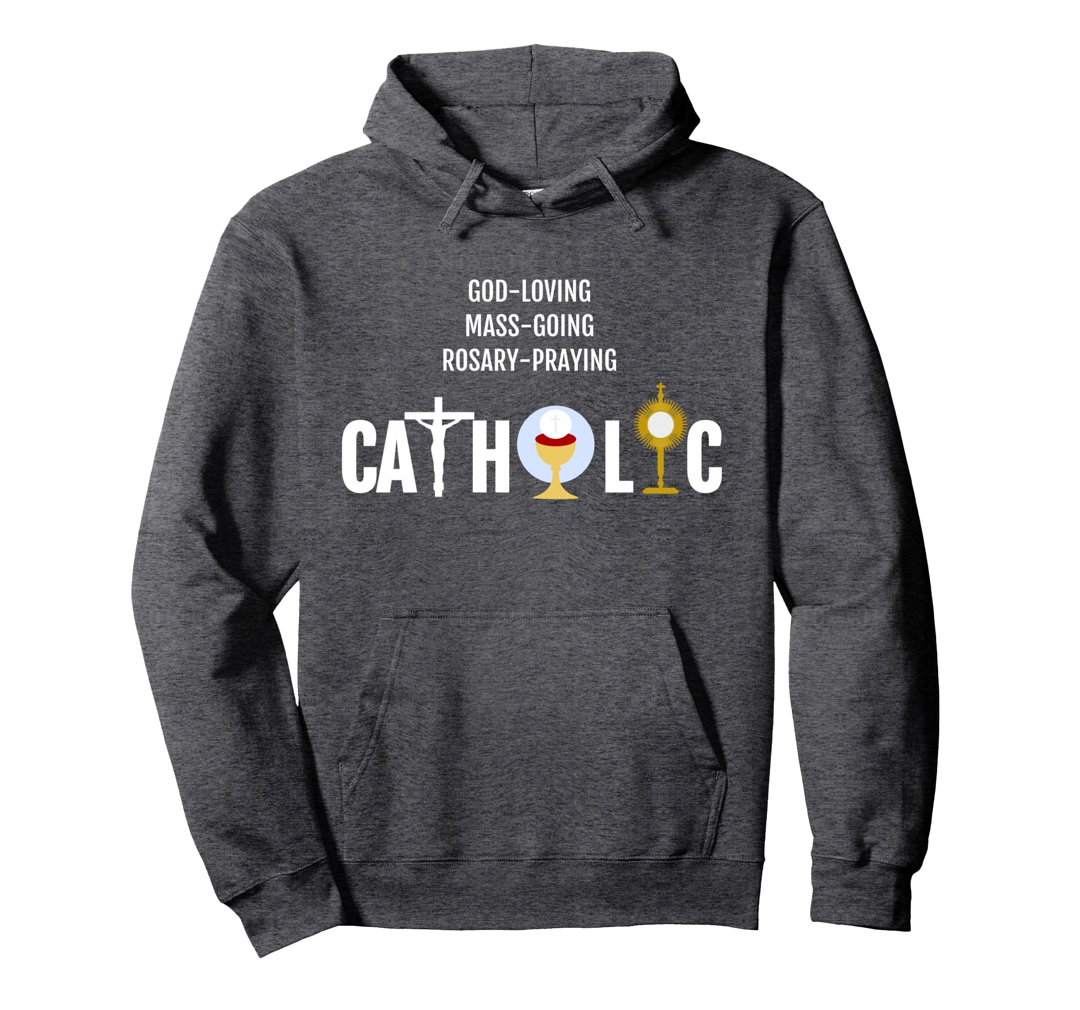 God Loving Mass Going Rosary Sweatshirt - Custom Art Print for Adults - T-Shirt, Sweatshirt, Hoodie